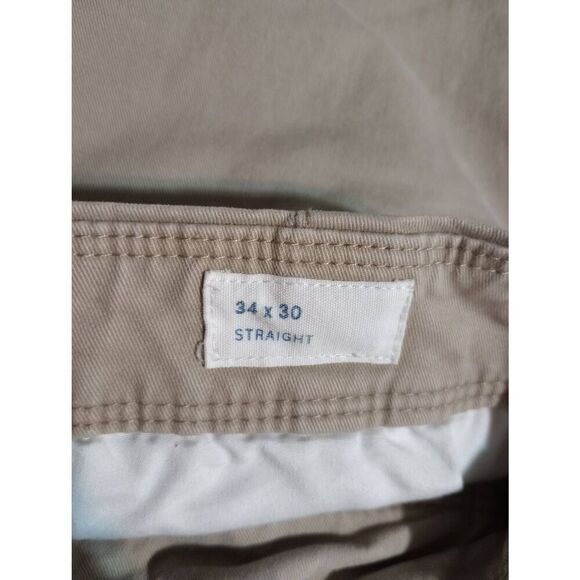 Gap Pants Men's 34 30 Tan Khakis Straight - Picture 6 of 8